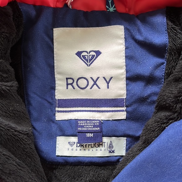 Roxy Elmo Winter Snowsuit One Piece Fleece Lined Infant Toddler Bunting Sz 18mos - Picture 13 of 14